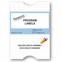 Program Labels Circuit Assembly (w/Circuit Overseer)