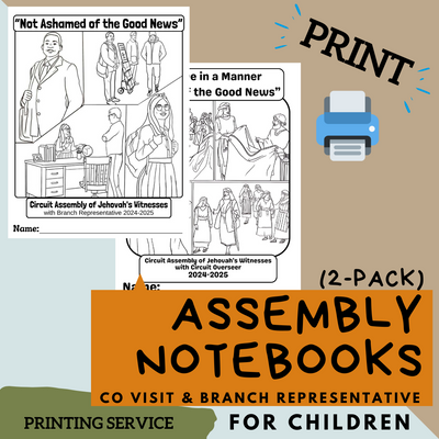 (Print) 2024-2025 Assembly Notebook for Kids (2 Pack)