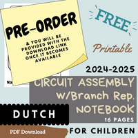 (Digital) 2024-2025 Circuit Assembly with Branch Rep Notebook for Kids (8 Languages)