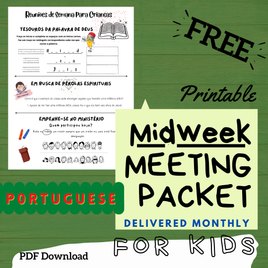 (Digital) 2025 Midweek Meeting Packet for Kids - PORTUGUESE