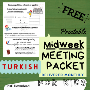 (Digital) 2025 Midweek Meeting Packet for Kids - TURKISH