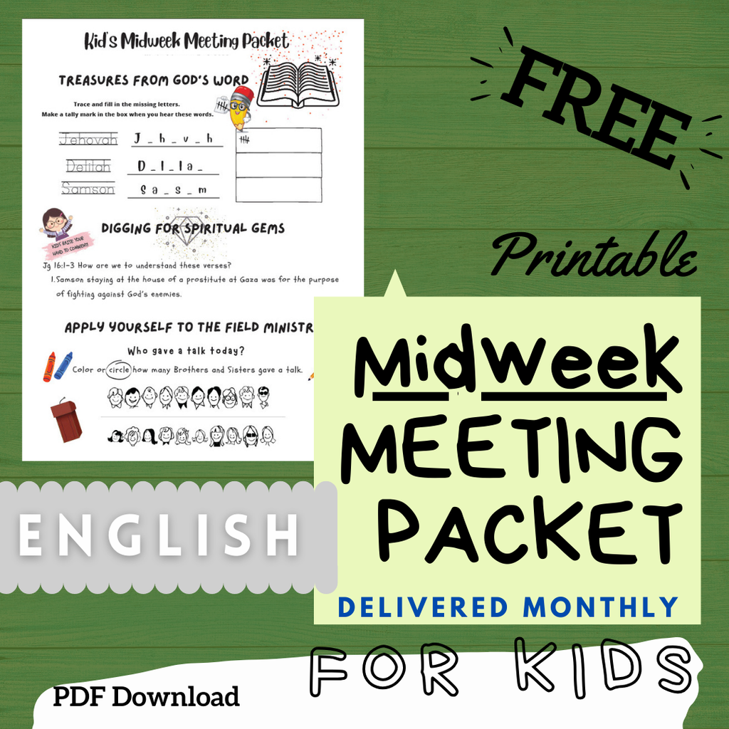 (Digital) 2025 Midweek Meeting Packet for Kids - ENGLISH