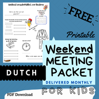 (Digital) 2025 Weekend Meeting Packet for Kids - DUTCH