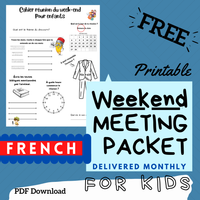 (Digital) 2025 Weekend Meeting Packet for Kids - FRENCH