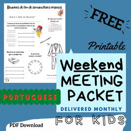 (Digital) 2025 Weekend Meeting Packet for Kids - PORTUGUESE