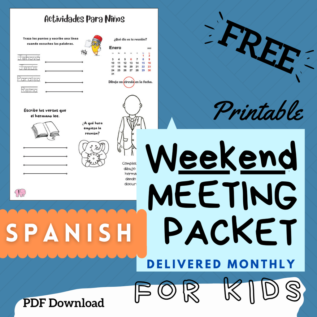 (Digital) 2025 Weekend Meeting Packet for Kids - SPANISH