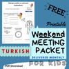 (Digital) 2025 Weekend Meeting Packet for Kids - TURKISH