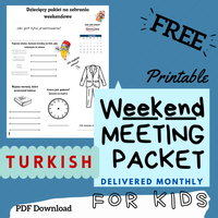 (Digital) 2025 Weekend Meeting Packet for Kids - TURKISH