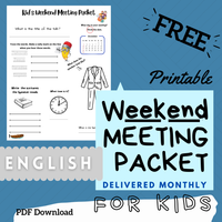 (Digital) 2025 Weekend Meeting Packet for Kids - ENGLISH