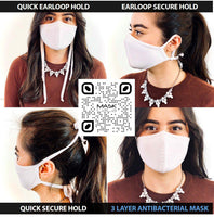 [CLEARANCE] 3 Layer Antibacterial Face Mask - Black (M/L)-Face Mask-MASKlala-3 PACK BLACK-PEGlala.com