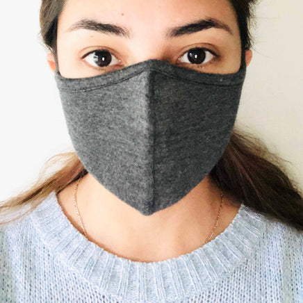 [CLEARANCE] 3 Layer Antibacterial Face Mask - Charcoal (S/M)-Face Mask-MASKlala-3 PACK CHARCOAL-PEGlala.com