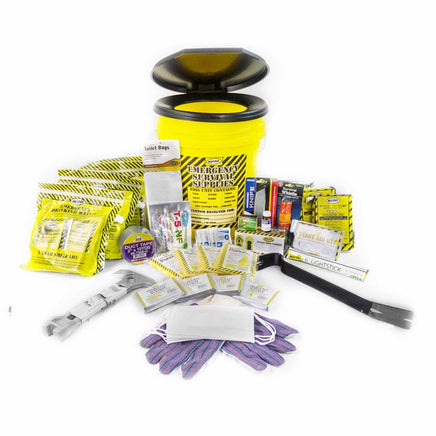 Toilet Bucket Emergency Kit - Deluxe (4 Person)