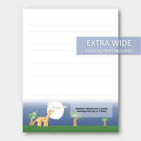 Writing Paper Set - Paradise (80 ct) Moonlight Paradise / F. Extra Wide Ruled Cassia Stationery Paper peglala-com.myshopify.com PEGlala.com