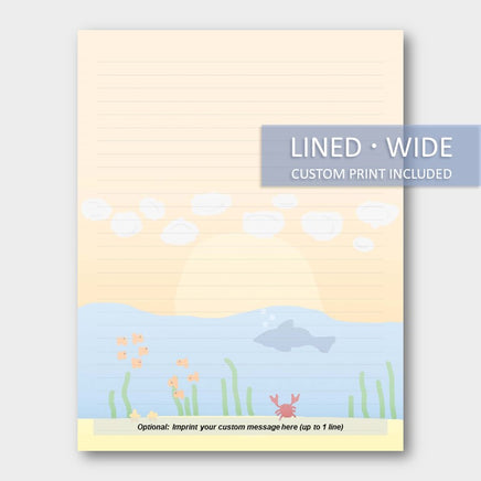 Writing Paper Set - Paradise (80 ct) Ocean Paradise / C. Wide Ruled Cassia Stationery Paper peglala-com.myshopify.com PEGlala.com