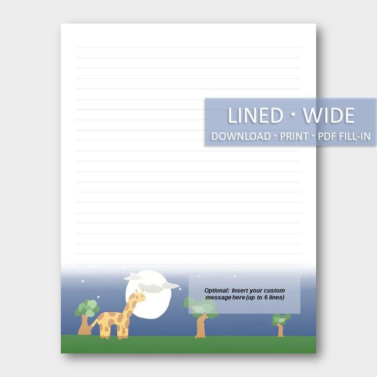 Free Printable Lined Stationery Paper
