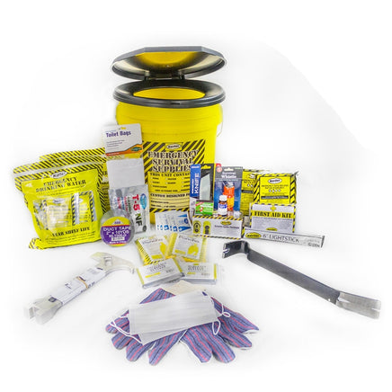 Toilet Bucket Emergency Kit - Deluxe (2 Person)